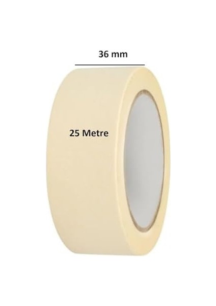2 Adet Maskeleme Bandı Bandı 36MM x 25M Kağıt fiyatları