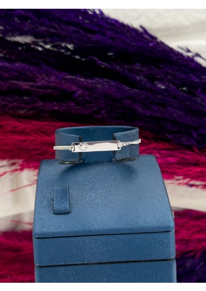 925 Ayar Gümüş Kalp Taşlı Isim Yazılabilir Kız Bebek Künye – Kişiye Özel Gümüş Çocuk Bileklik fiyatları