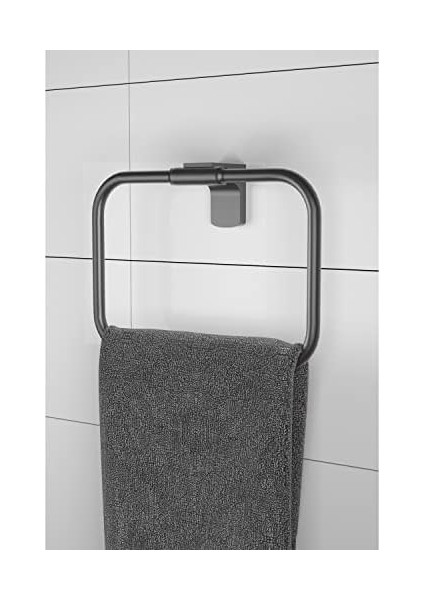 F1 Model Paslanmaz Siyah Kare Havluluk, Havlu Askısı - 5 Yıl fiyatları