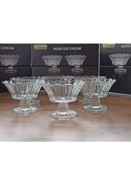 6lı Ayaklı Cam Şekerlik Lokumluk Şekerlik ZYN-965