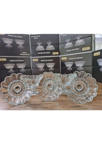 6lı Ayaklı Cam Şekerlik Lokumluk Şekerlik ZYN-965 fırsatları