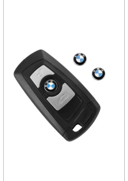 Bmw Için Araç Anahtar Logo Amblemi (11MM) 4 Adet Damla Etiket