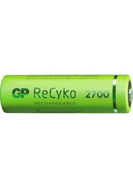 Batteries Recyko+ 2700 Aa Ni-Mh Şarjlı Pil, 1.2 Volt, 6&apos;lı Kart