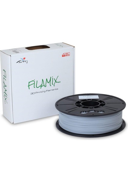 Pla + 1.75 mm Filament 1 kg Gri
