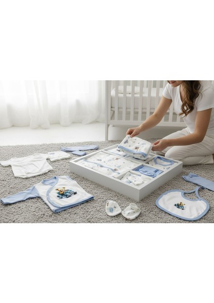 Erkek Bebek Balonlu Araba 10'lu Yenidoğan Hastane Çıkışı fiyatları