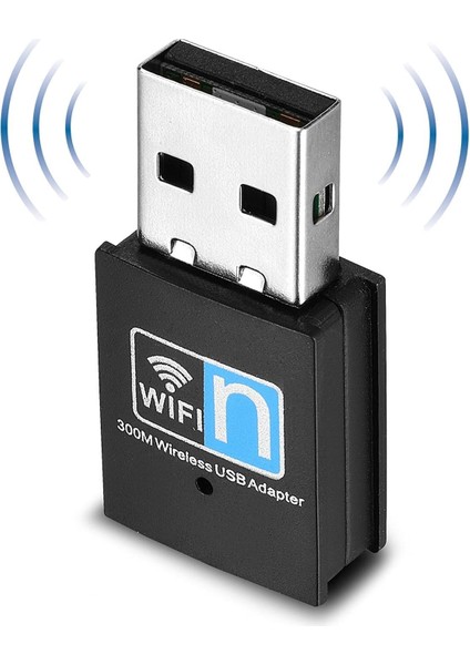 300 Mbps USB Wifi, Kablosuz Lan Stick, Ieee 802.11B/G/N, Windows, Mac, Linux Uyumlu Ağ