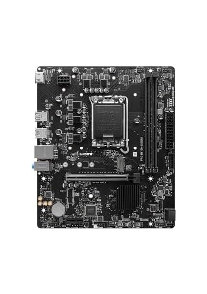 Msı MB Pro H610M-S Ddr4 Soket 1700 Ddr4 3200(OC) HDMI M.2 Usb3.2 1x 1g Lan Matx fiyatları
