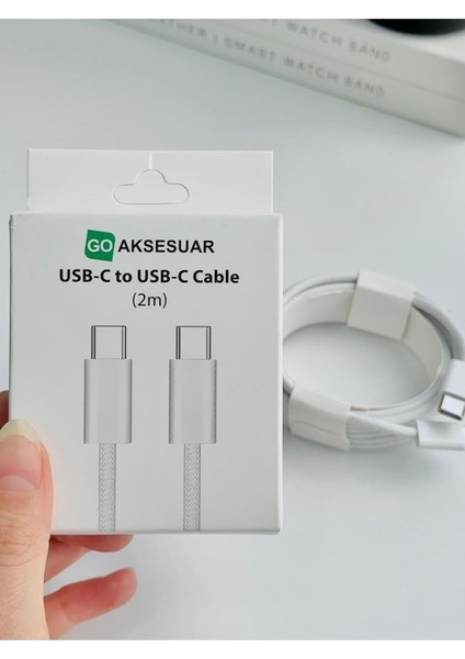 Usb-C To Usb-C 20W 2 Metre Hızlı Şarj Kopmaz Örgü Kablo 15-15PROMAX-16-16PROMAX-16