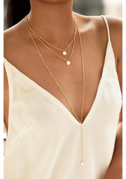 Kadın Stam Kolye Altın Kaplama modelleri