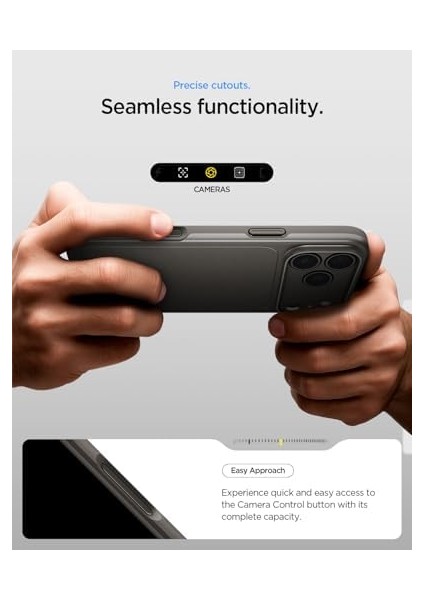 17 Pro ile Uyumlu Ince Magsafe Kılıf Thin Fit Hava Kanalı Teknolojisi Askeri Sınıf Koruma Magfit Gunmetal Kapak - ACS09936 fiyatları