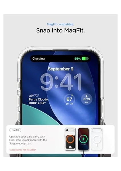 Air ile Uyumlu Ince Magsafe Kılıf Ultra Hybrid Sararma Karşıtı Duraclear Hava Kanalı Teknolojisi Askeri Sınıf Koruma Magfit Frost Mat Kapak - ACS10055 fiyatları