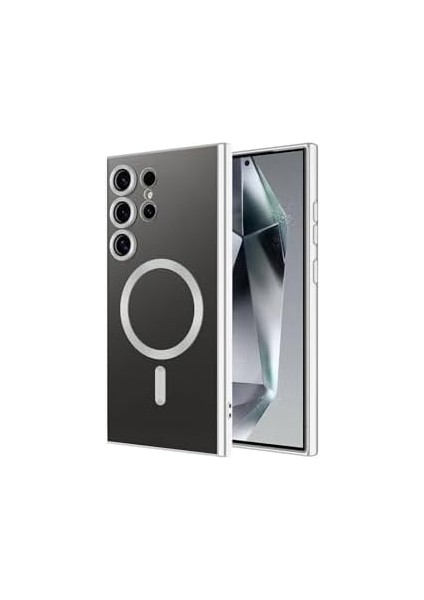 Galaxy S24 Ultra Uyumlu Kamera Korumalı Uyumlu Şarj Özellikli Demre Kılıf-Siy modelleri