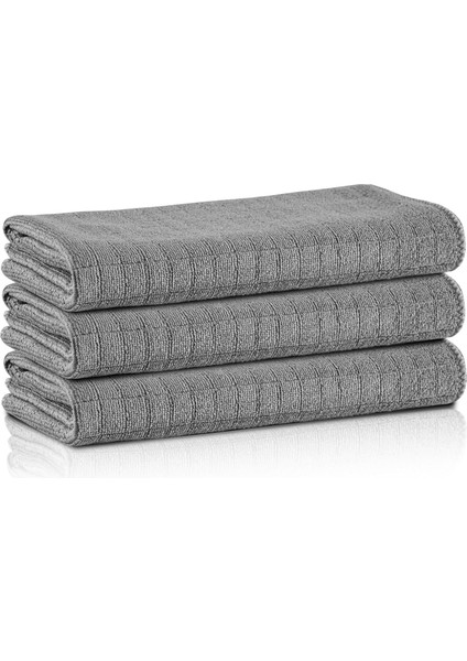 Cleanıng | Mikrofiber Mutfak Bezi | 40X40CM Leke Tutmaz, Koku Yapmaz | Deterjan ile Kullanıma Uygun | X3 Adet