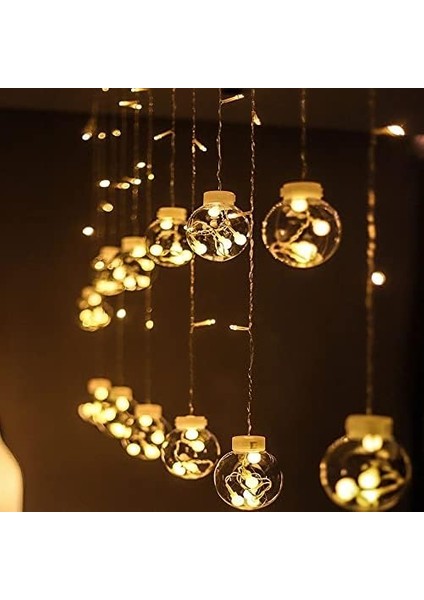 Işıklı Yılbaşı Top LED LED Işık Saçak LED Top Dekoratif Yılbaşı LED 2.5 Metre 138 LED 8 Fonksiyonlu 8 Modlu LED Işık Günışığı LED fiyatları