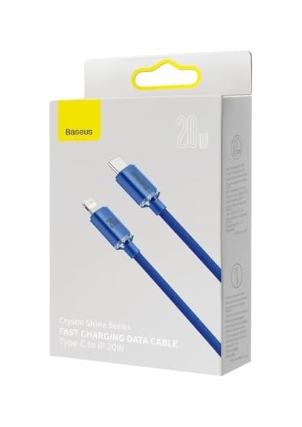Crystal 20W Type-C To Lightning Kablo 120 cm Mavi modelleri