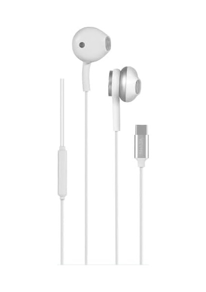 Shaza Ses Silikonlu Type-C Kablolu Kulaklık Beyaz fiyatları