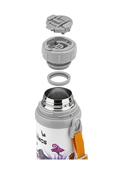 Thermo Isoleerfles Met Beker In Draagriem - 380 ml - Dino Marka modelleri