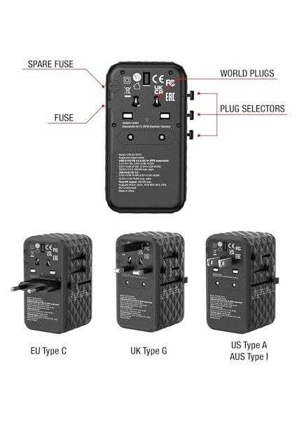 32121 - V Gan3 Trl Adapter Uta-06 100W Evrensel Seyahat fiyatları