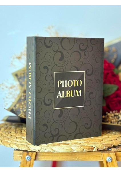 RS306 Fotoğraf Albümü 10X15CM 200 Fotoğraf Kapasiteli Retro Desenli Lüks Albüm