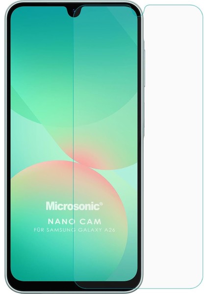 A26 Glass Cam Ekran [ A26 ile Uyumlu Ekran - Şeffaf]