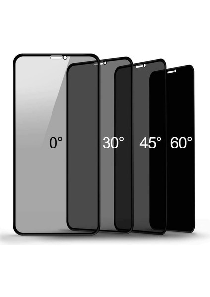 A72 Uyumlu Hayalet 6d Cam Ekran Koruyucu, A72 Privacy Ekran Koruyucu Kırılmaz