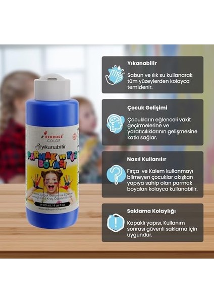 Rose Mavi Parmak 120 ml fiyatları