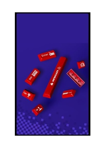 Ajazz AK870 Mc Kablolu Mekanik Oyun Klavyesi Kırmızı Klavye Brown Switch modelleri