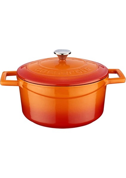 Metal Döküm Yuvarlak Tencere, 22 cm