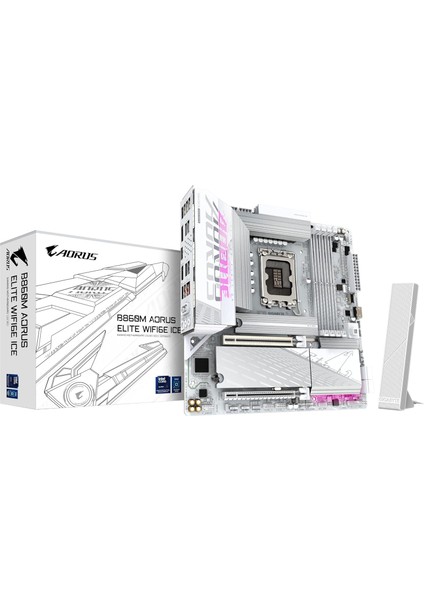 B860M A WIFI6E Ice Intel LGA1851 Matx Gaming Anakart