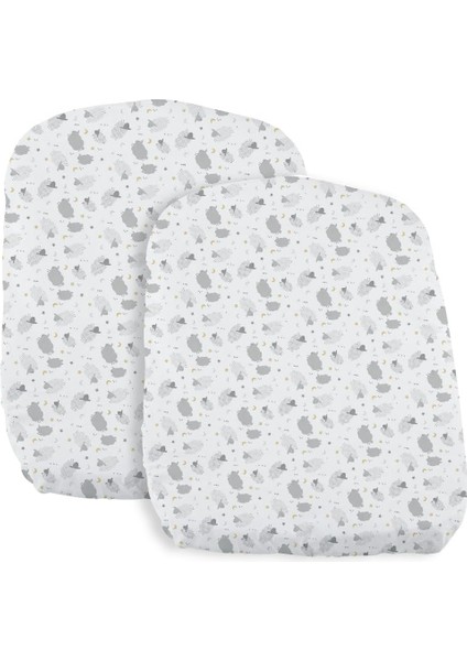 Çarşaf Crib Set Iki Parça Baby Hug Grey Sheep