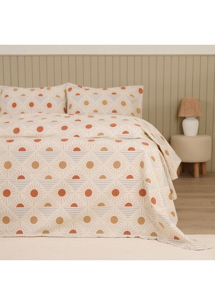 Soft Soleil Çift Kişilik Pike Takımı - Bej