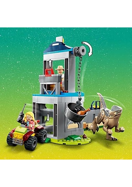 World Velociraptor Kaçışı 76957-4 Yaş ve Üzeri Çocuklar Için Yaratıcı Oyuncak Dinozor Yapım Seti (137 Parça) modelleri