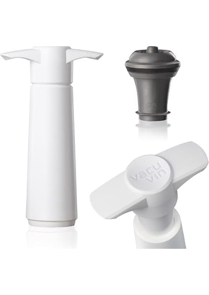 Vin Şarap Vakum Seti - 1 Pompa 1 Tıpa / Beyaz fiyatları