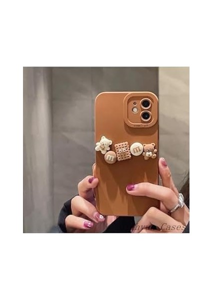 Go Aksesuar 11 ile Uyumlu (12 Görünümlü) 3D Bisküvi ve Ayıcıklı Kılıf fiyatları