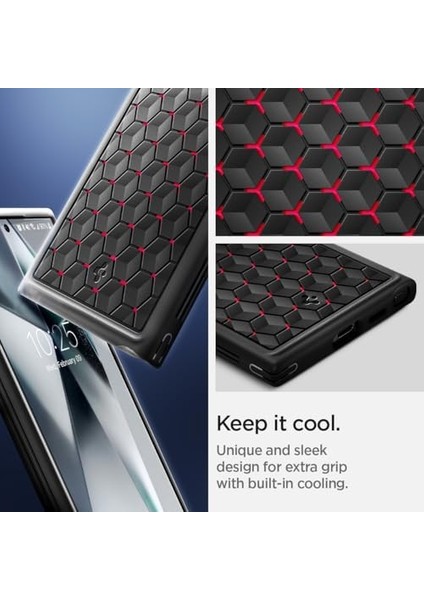 Galaxy S24 Ultra ile Uyumlu Kılıf Cryo Armor Cryo Red - ACS07291 modelleri