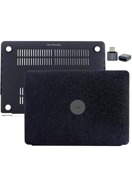MacBook Pro 13 Inç Kılıf Simli Taşlı Sert Kapak M1 M2 A2338 A2251 A2289 A1708 A1706 A1989 A2159 ile Uyumlu Darbe Çizilme Koruyucu Mat Parlaksiyah fiyatları