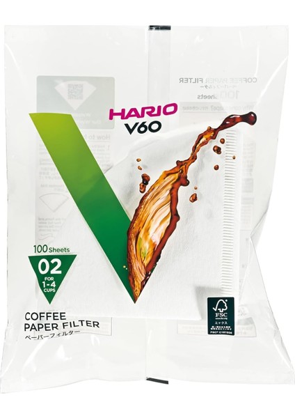 V60 02 Dripper Filtresi (100 Adet)