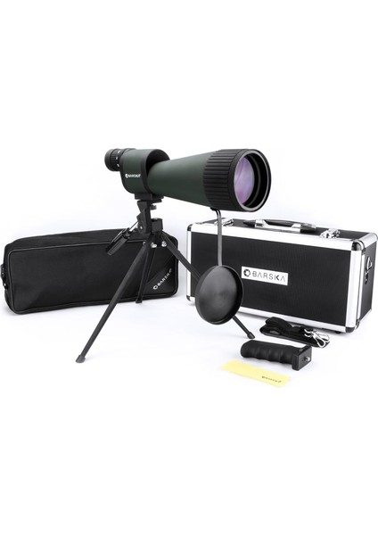 25-125X88 Su Geçirmez Düz Gözlem Dürbünü, Yeşil/siyah