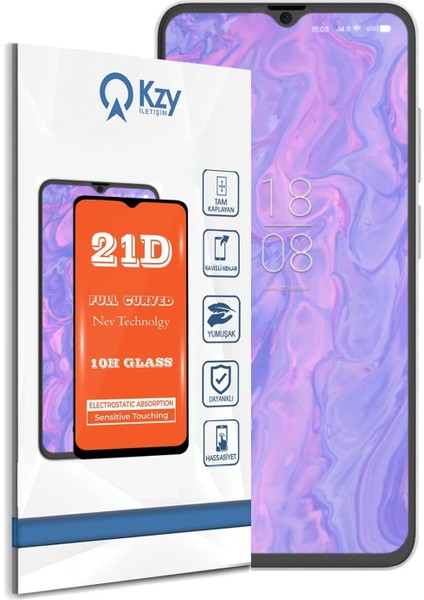 Iletişim S19 Max Tam Kaplayan 21D Temperli Ekran Cam