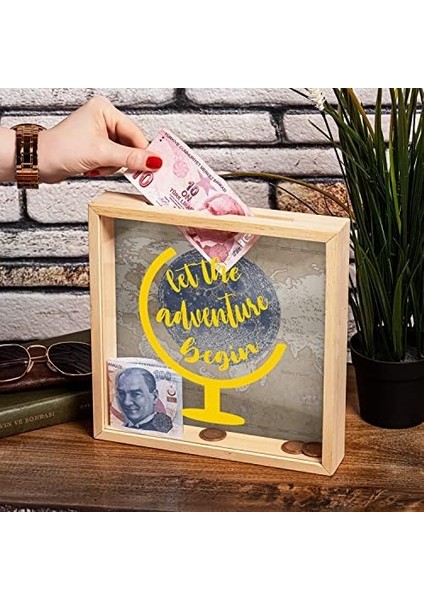 The Begin Tasarımlı Ahşap Kumbara fiyatları