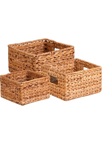 Hasır Depolama Sepetleri, 3&apos;lü Set