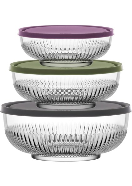 Tokyo 3&apos;lü Saklama Kabı Seti