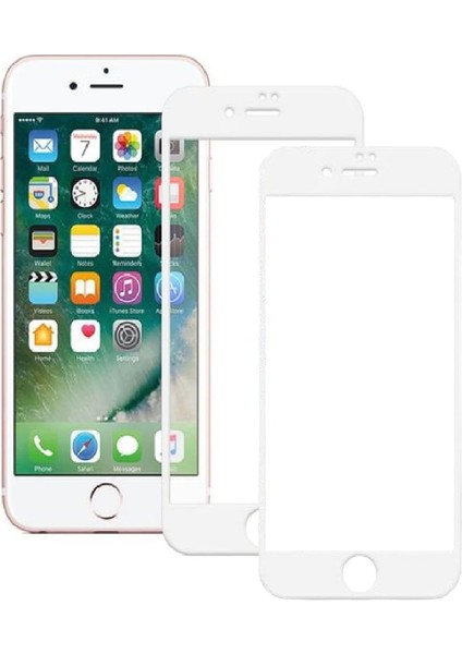 6/7/8 Beyaz Ekran, 2&apos;li Paket, Temperli Seramik Cam, -Şok Hd Tam Kaplayan Ekran