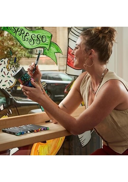 Akrilik Markör, Yuvarlak Uç, Açık Gri modelleri