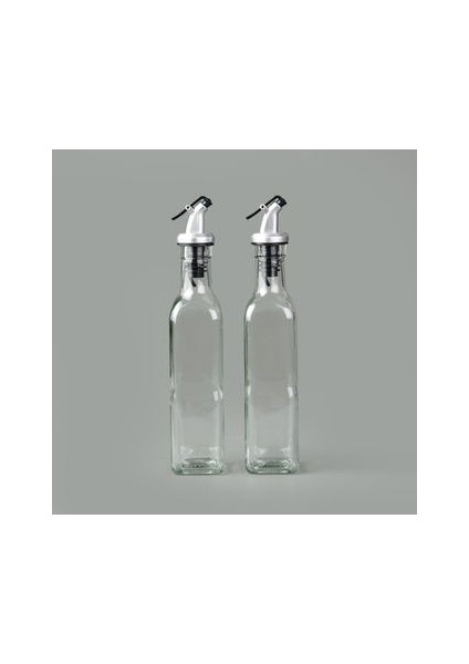 2'li Cam Yağlık Sirkelik - Şeffaf - 300 ml