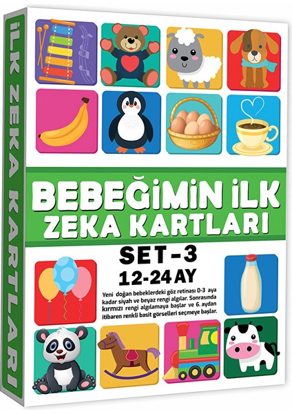 Eğitici Kartlar 12-24 Ay Erken Eğitim Zeka Kartı 1 Adet