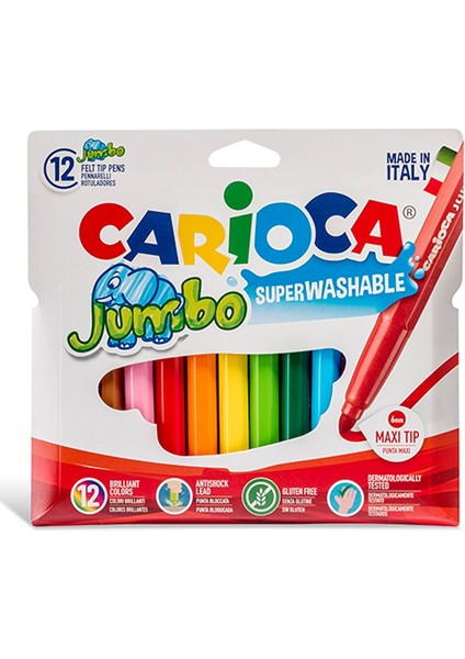 Jumbo Bebek Keçeli Boya Kalemi 12 Adet 1 Adet