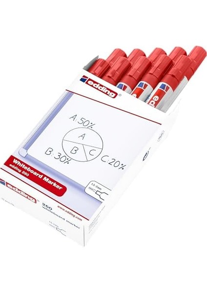 260 Beyaz Yazı Tahtası Kırmızı - 10 fiyatları