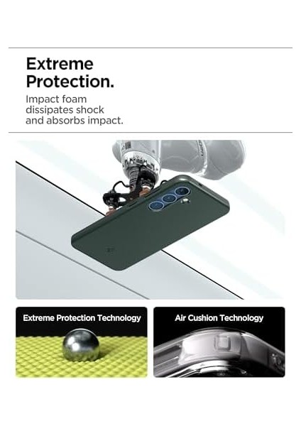 Galaxy S25 ile Uyumlu Ince Kılıf Thin Fit Hava Kanalı Teknolojisi Askeri Sınıf Koruma Thin Fit Magfit Özellikli Abyss Green Kapak - ACS08994 fiyatları