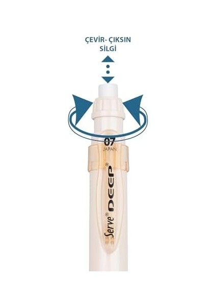 Deep Mekanik Kurşun, Toprak Tonları, 0.7 Mm, 6&apos;lı Kutu modelleri